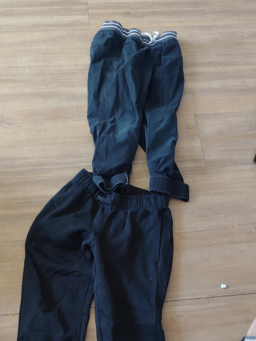 Lot Of 2 Cat & Jack Black Boys  Sweatpants & Joggers Size 6 And 6/7